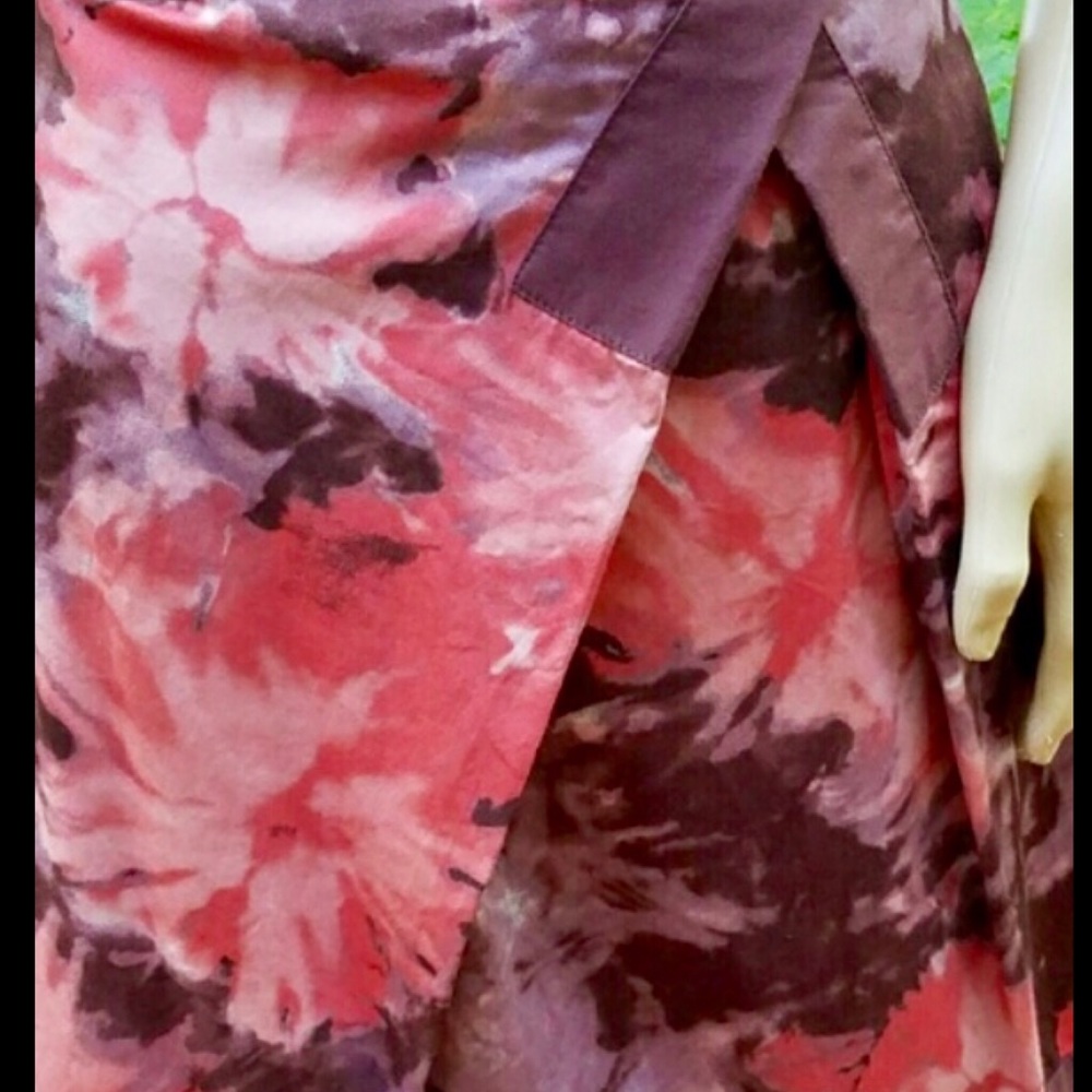 ⭐️HP⭐️ANTHROPOLOGIE▪️ELEVENSES▪️Cotton HELIUM FIELD Tie Dye Box Pleat Skirt - Picture 3 of 4